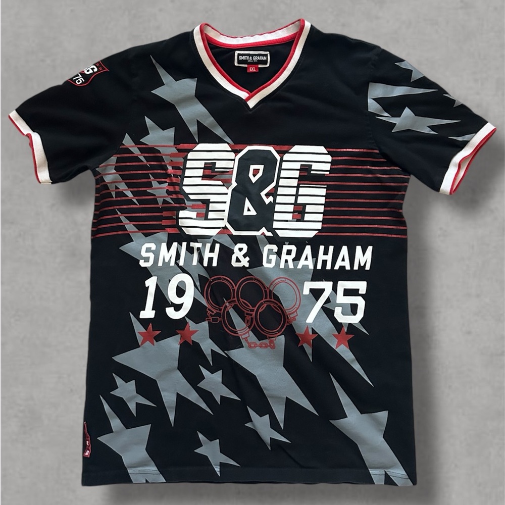 Smith & Graham Black Graphic T-Shirt